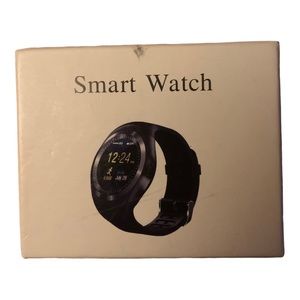 Smart Watch with Digital Display - Black Band, Charger, and Box Included